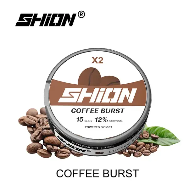 Coffee Burst – IGET SHION X2 Nicotine Pouch 12mg