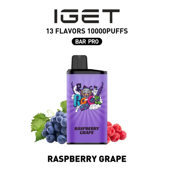Raspberry Grape IGET Bar Pro 10000