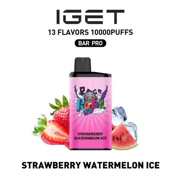 Strawberry Watermelon Ice IGET Bar Pro 10000