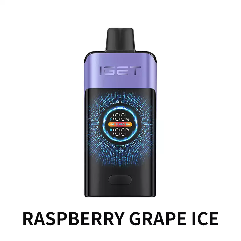 Raspberry Grape Ice IGET One 12000 Puffs