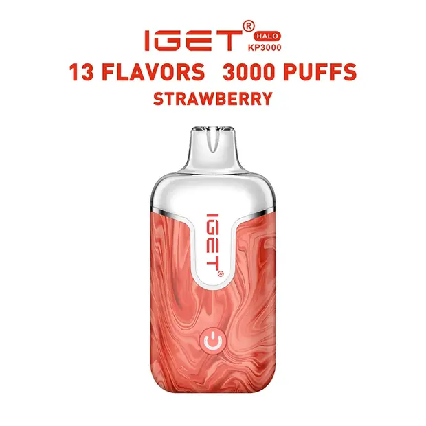 Strawberry – IGET Halo Vape Kit 3000 Puffs